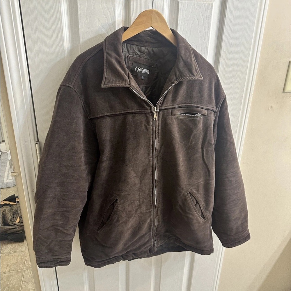 Vintage Flanagan Collection Satin Lined Suede Jacket
